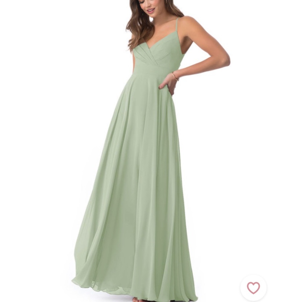 Azazie Avelina, Dusty Sage, Size 10